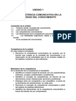 Unidad 1 La Competencia Comunicativa en La Sociedad Del Conocimiento