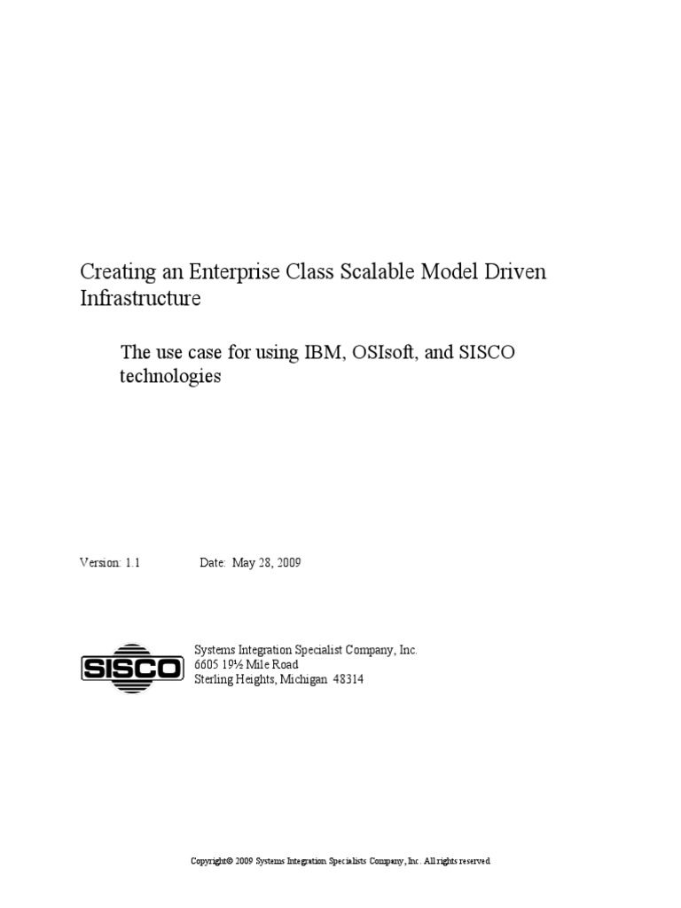 Enterprise Model Driven Infrastructure | PDF | Conceptual Model ...