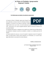 En Córdoba Siguen Acorralando A Los Productores Agropecuarios