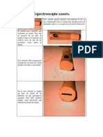 Espectroscopio casero de cartón para descomponer la luz