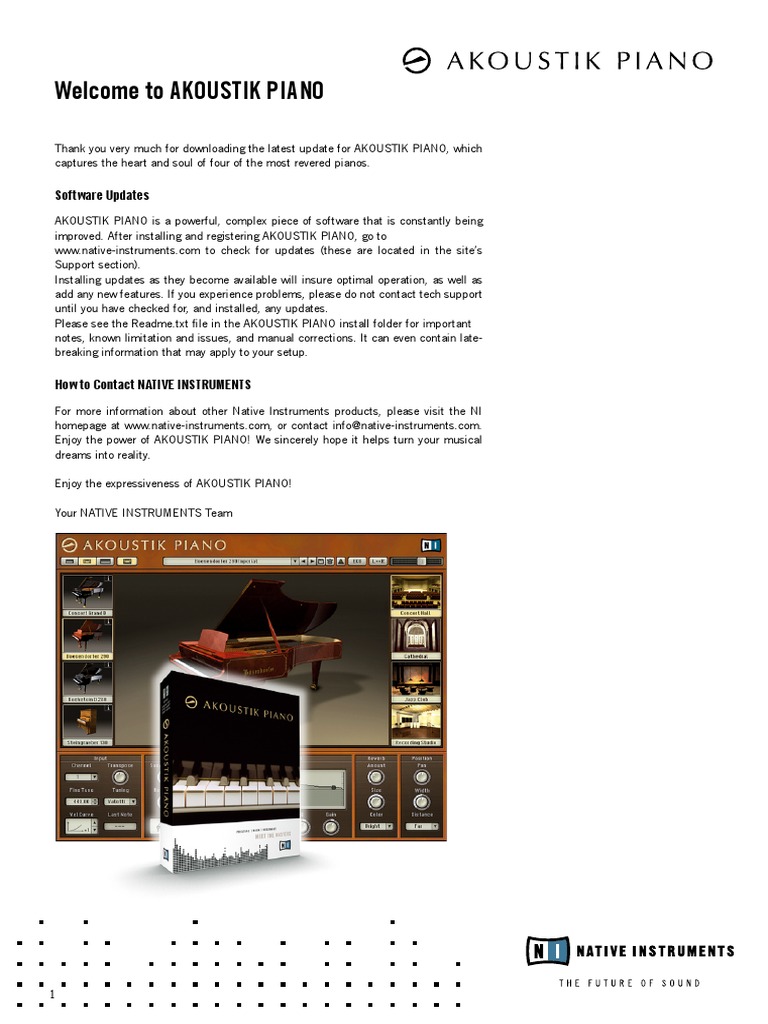 Getting Started with AKOUSTIK PIANO | PDF