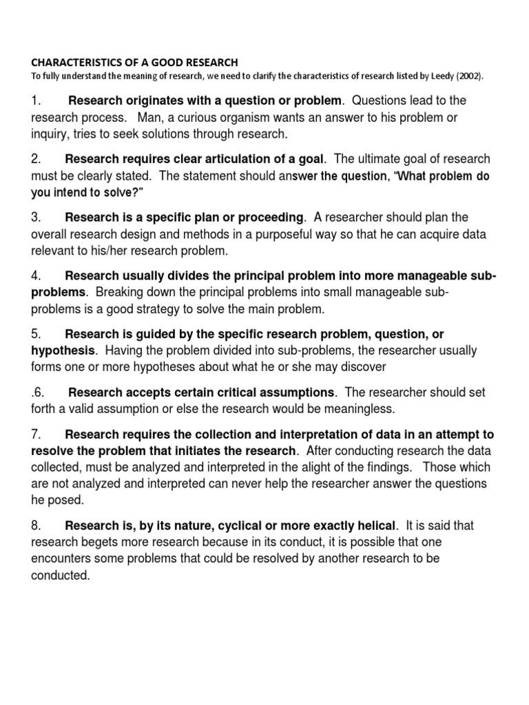 good research questions have the following characteristics except