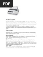 Qn.1.What Is A Printer? A Printer Is A Peripheral Device