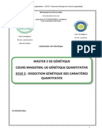 M2-Gene - Génétique Quantitative-Dissection Génétique Des Caractères Quantitatifs