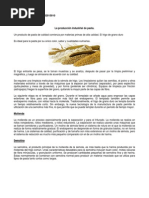 La Producción Industrial de Pasta