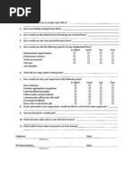 Exit Interview Form