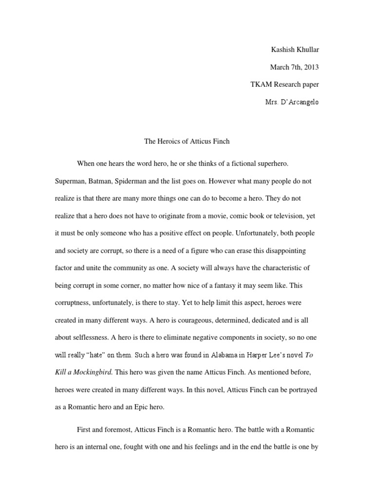 essay on to kill a mockingbird