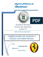 Fabricacion de Partes y Piezas Automotrices PDF