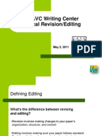 LAVC Writing Center Local Revision/Editing