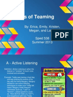 Sped 538 Abcs of Teaming