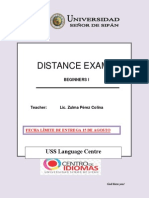 Distance Exam 1 - b01