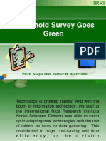 Household Survey Goes Green