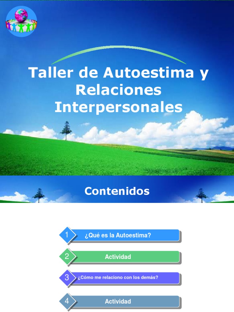 Taller de Autoestima y Relaciones Interpersonales | PDF | Autoestima ...