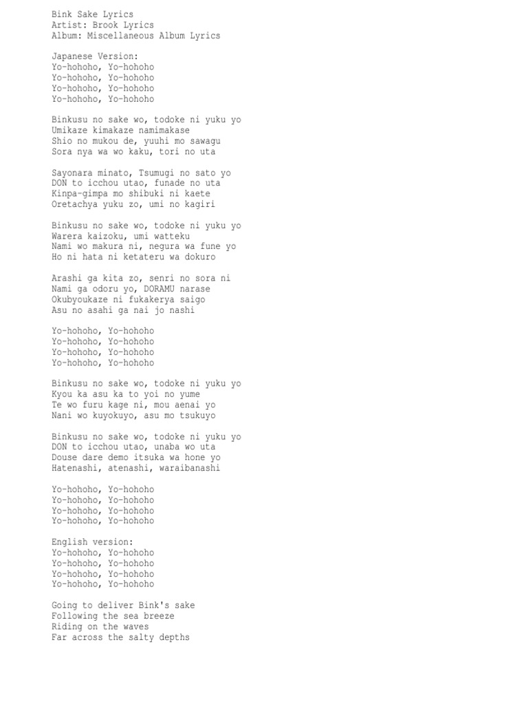 Bink S Sake Pdf Environment Nature