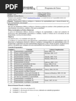 Programa de Curso Teologia e Pratica Da Espiritualidade 2014 1(1)