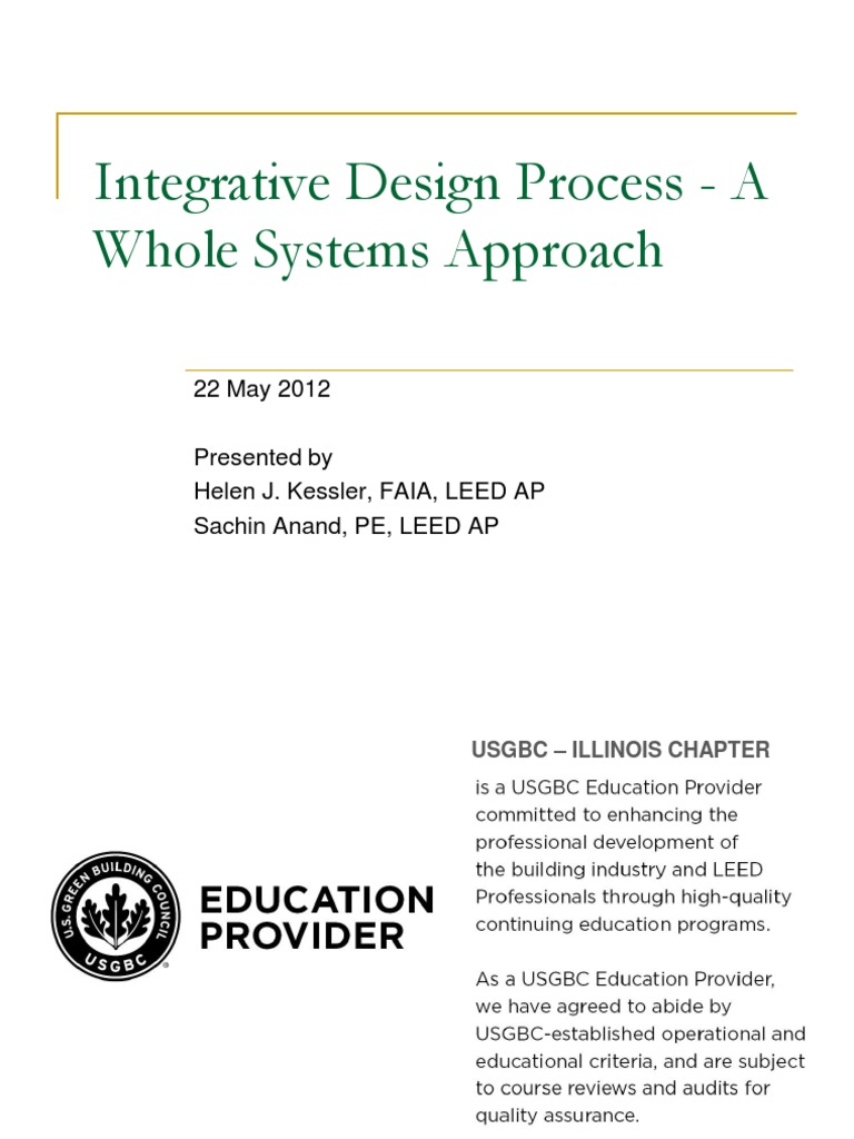Integrative Design A Whole Systems Approach | PDF | Leadership In ...