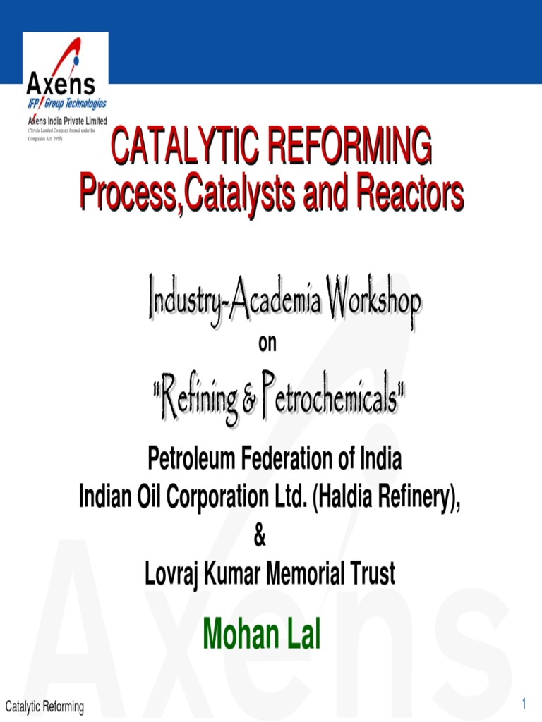 Catalytic reforming Cracking (Chemistry) Catalysis
