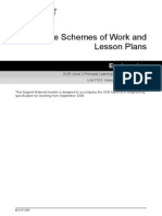 72662 Unit f553 Manufacturing Engineering Scheme of Work and Lesson Plans Sample