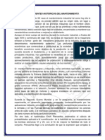 Antecedentes Históricos Del Mantenimiento PDF
