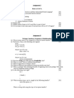 Assignment I Basics of JAVA: Assignment II Packages, Interfaces, Exceptions & Multithreading