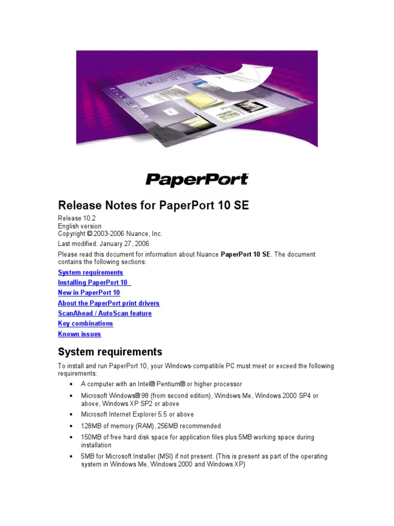Release Notes | PDF | Image Scanner | Office Equipment