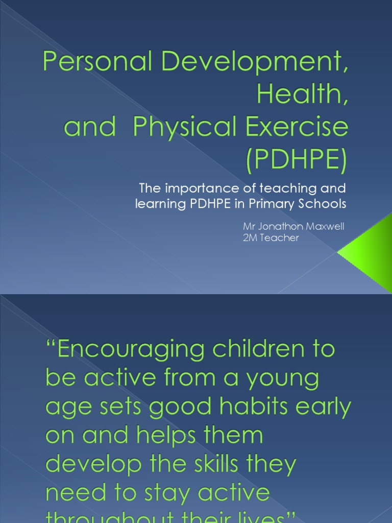 Importance of PDHPE in Primary Schools | PDF | Physical Education ...