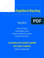 Competition Regulation in Hong Kong