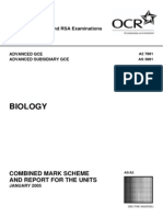 L A Level Biology MS Jan 05