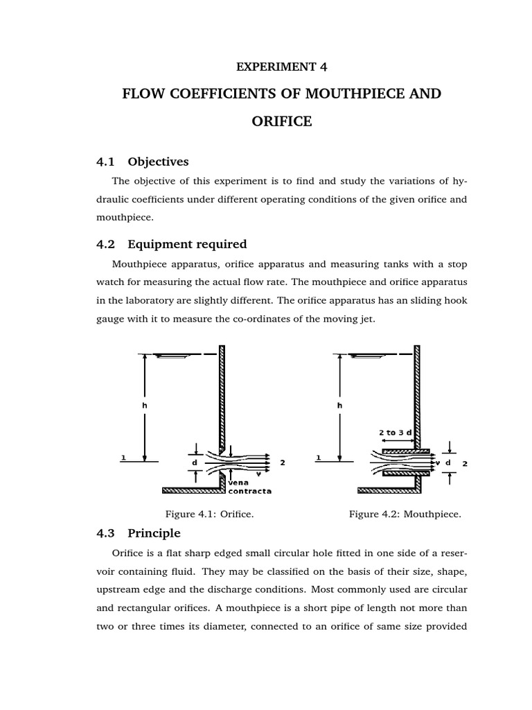 Mouthpiece Discharge (Hydrology) Soft Matter
