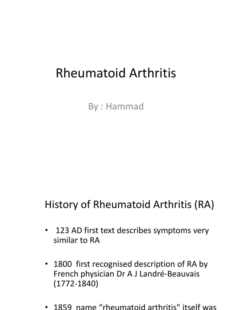 Rheumatoid Arthritis | PDF | Rheumatoid Arthritis | Arthritis
