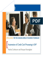 Automation of Credit Card Processing in SAP