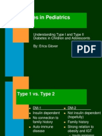 Diabetes in Pediatrics: Understanding Type I and Type II Diabetes in Children and Adolescents By: Erica Glover