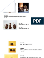 Easter Chocolate and Hamper Price List