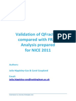 A Validation of QFracture Vs FRAX For NICE 2011 (1.3)