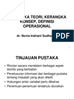 Novia I. Sudharma. Kerangka Teori, Kerangka Konsep, Definisi Operasional