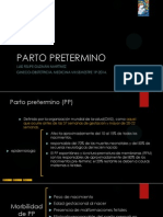 Parto pretermino - Definiciones, factores de riesgo, etiología y prevención