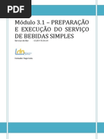 Manual Modulo 3.1 Preparação e Execução Do Serviço de Bebidas Simples