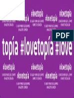 lovetopía - pancarta 50x135