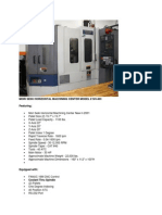 Mori Seiki Horizontal Machining Center Model