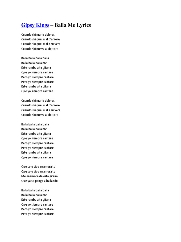 Gipsy Kings Individual Canciones Pop
