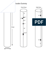 Build Your Own Wooden Dummy: Body Front View Side View