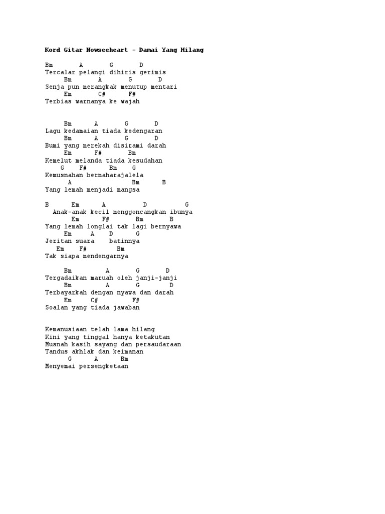 Kord Gitar Nasyid Pdf
