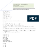 Exercícios de Revisão - NÚMEROS COMPLEXOS PDF