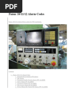 Fanuc 10 Alarm List