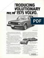 Ad Introducing The Evolutionary New 1975 Volvo.