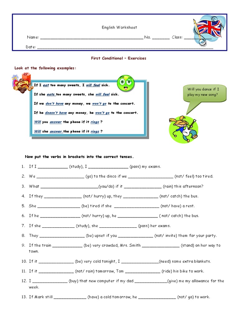 First Conditional - Exercises Look at The Following Examples | PDF