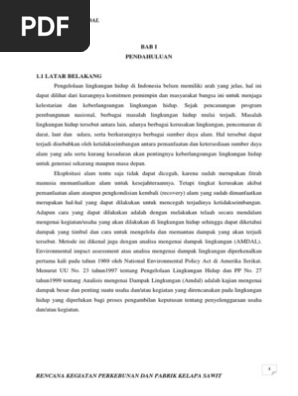 Amdal Kelapa Sawit Pdf