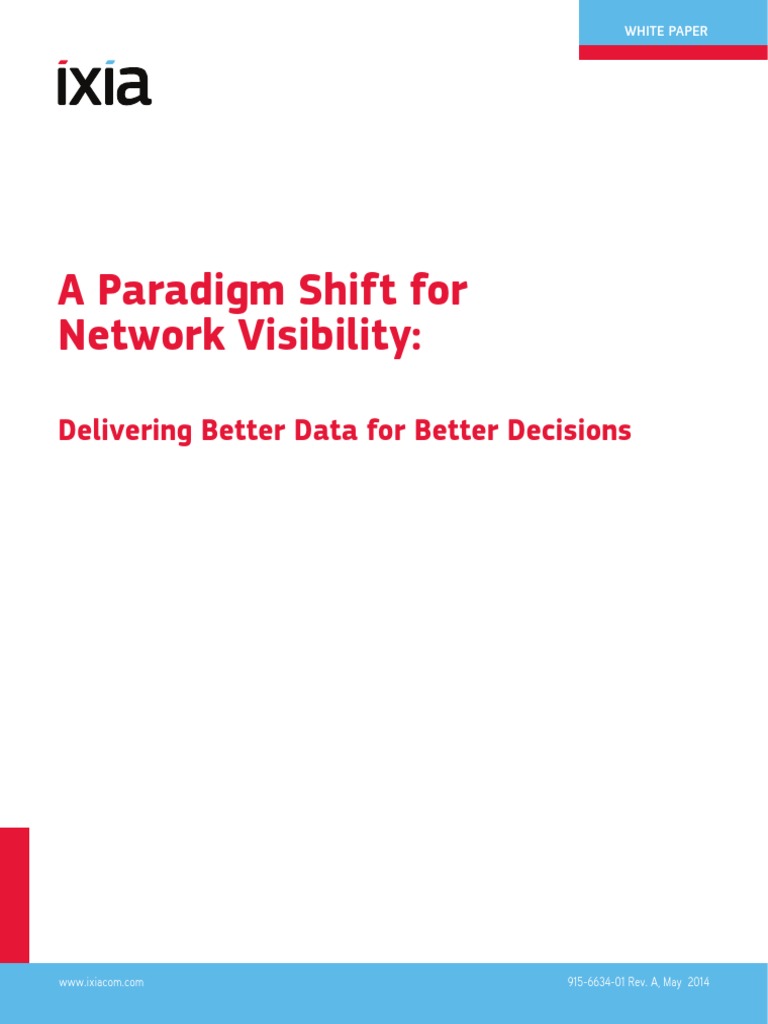Application IntelligenceA Paradigm Shift For Network Visibility ...