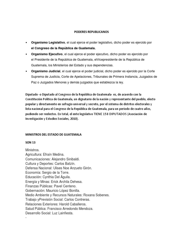 Estructura del Poder en Guatemala | PDF | Leyendas | Guatemala