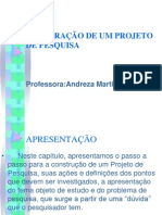 Elaboração de Um Projeto de Pesquisa